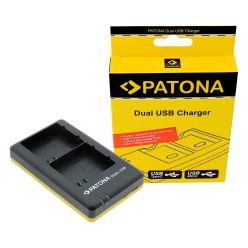   PATONA DUAL akkumulátor töltő (dupla) (for ARLO A-7A) (USB-C + micro USB) (1715)