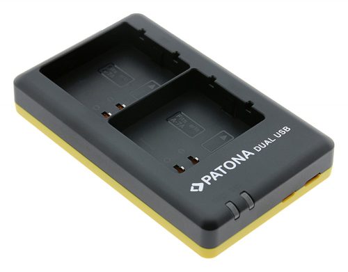 PATONA DUAL akkumulátor töltő (dupla) (for ARLO A-7A) (USB-C + micro USB) (1715)