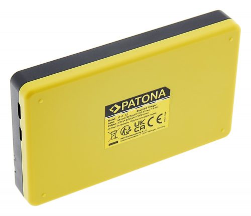 PATONA DUAL akkumulátor töltő (dupla) (for ARLO A-7A) (USB-C + micro USB) (1715)