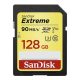 SanDisk SDXC Extreme memóriakártya - 128GB, 90MB/s, V30