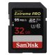 SanDisk Extreme® PRO® SDHC™ 32GB memóriakártya (UHS-I) (U3) (V30) (95MB/s) (173368)