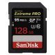 SanDisk Extreme Pro SDXC memóriakártya - 128GB, UHS-1, U3, V30