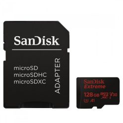   SanDisk microSD Extreme memóriakártya + adapter, 90MB/s - 128GB