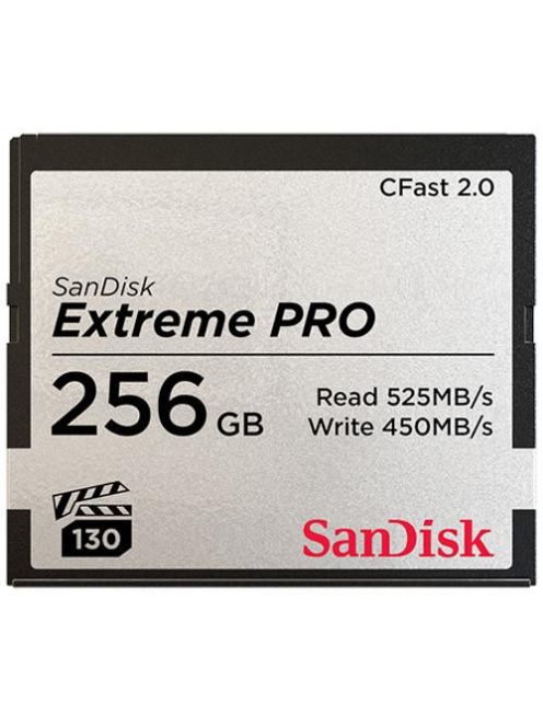 SanDisk Extreme PRO® CFast™ 2.0 256GB memóriakártya (VPG-130) (525MB/s) (173445)