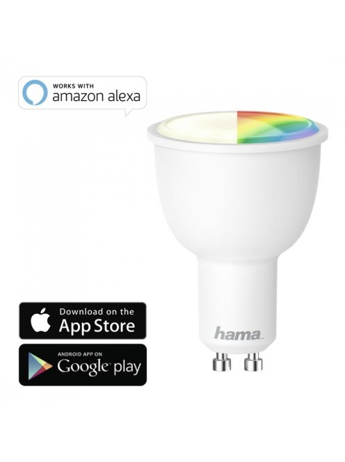 Hama WiFi-LED Light, GU10, 4.5W, RGB, dimmable (176532)
