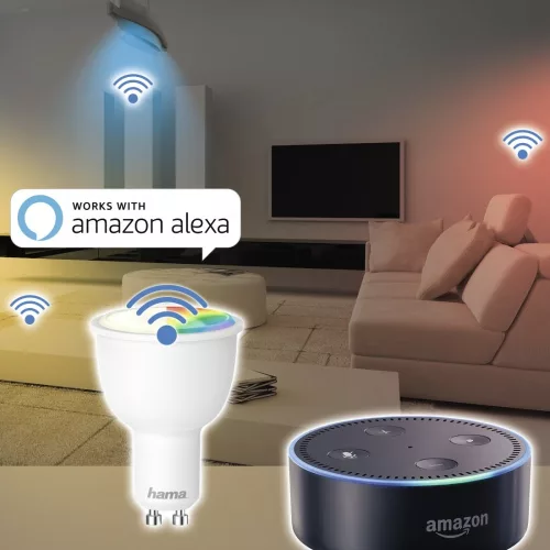 Hama szabályozható okos RGB LED izzó GU10 foglalattal, 4.5W (176532)