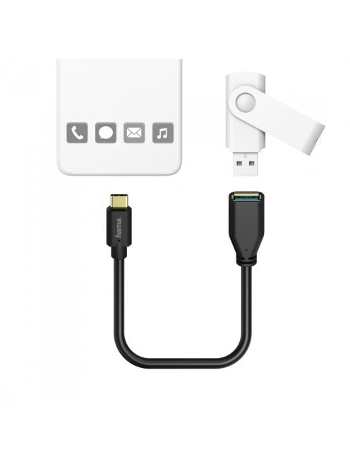 Hama USB Type-C OTG adapter - 15cm