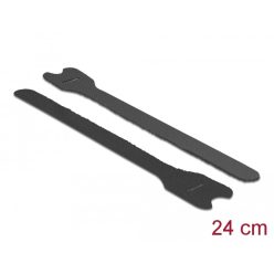   Delock tépőzáras kábelkötegelő (240mm x 13mm) (10db) (fekete/black) (18264)