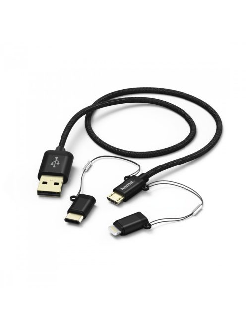 Hama 3in1 micro USB / Type-C / Lightning adatkábel