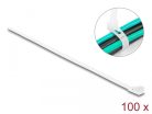 Delock újrahasználható kábelkötegelő (200mm/4,8mm) (100db) (white) (18642)
