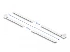 Delock újrahasználható kábelkötegelő (200mm/7,2mm) (100db) (white) (18644)