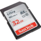 SanDisk SDHC Ultra kártya - 32GB (Class 10) (UHS-I) (90MB/s) (186468)