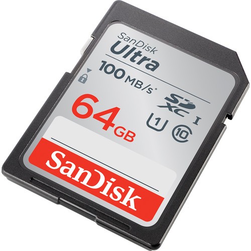SanDisk SDXC Ultra kártya - 64GB (Class 10) (UHS-I) (100MB/s) (186469)