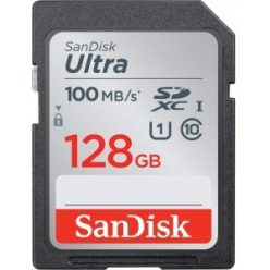   SanDisk Ultra® SDXC™ 128GB memóriakártya (UHS-I) (Class10) (100MB/s) (186470)