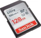 SanDisk Ultra® SDXC™ 128GB memóriakártya (UHS-I) (Class10) (100MB/s) (186470)