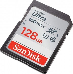 SanDisk Ultra® SDXC™ 128GB memóriakártya (UHS-I) (Class10) (100MB/s) (186470)