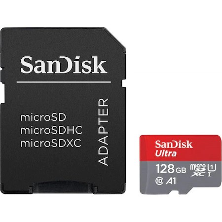 SanDisk Mobile Ultra® microSDXC™ 128GB memóriakártya + adapter (UHS-I) (120MB/s) (Class10) (A1) (186502)