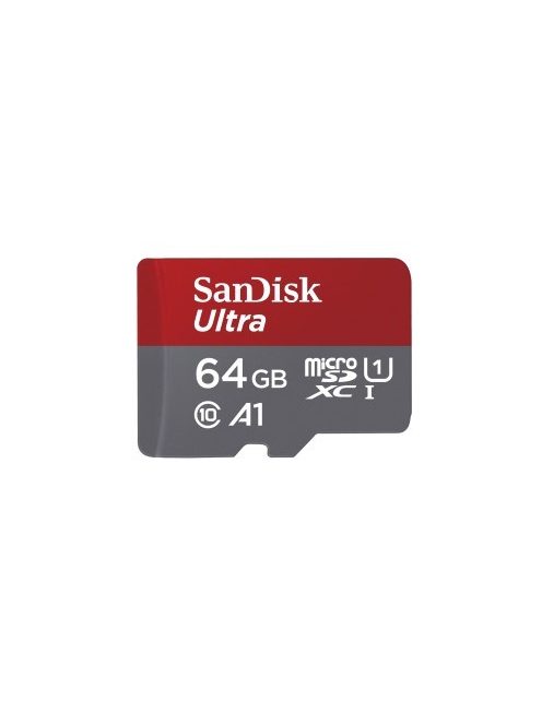SanDisk Mobile Ultra® microSDXC™ 64GB memóriakártya + adapter (UHS-I) (120MB/s) (Class10) (A1) (186504)