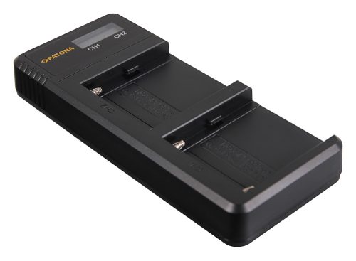 PATONA akkumulátor töltő (dupla) (for Sony NP-F) (USB-C // micro USB) (1886)