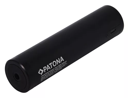 PATONA 6.000mAh Power Bank fogantyú állványhoz és selfiestickhez 1/4" csavarral és USB kimenettel (1909)