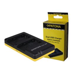   PATONA akkumulátor töltő (DUAL) (USB-C) (for Panasonic VBT190 + VBT380)