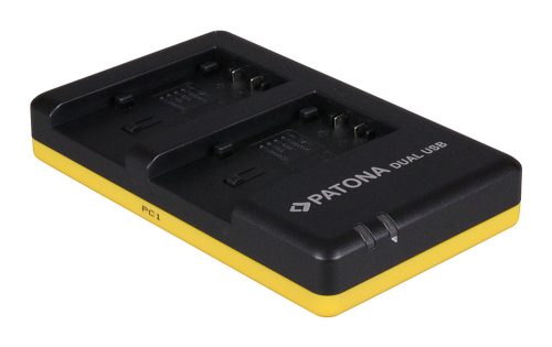 PATONA akkumulátor töltő (DUAL) (USB-C) (for Panasonic VBT190 + VBT380)