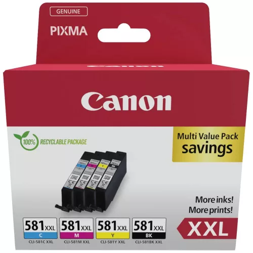 Canon CLI-581XXL 4in1 tintapatron multipack (C/M/Y/BK) (1998C005)