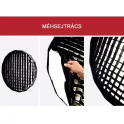   MIKROSAT méhsejtrács (for 12click nyitható BeautyBox Softbox) (JINBEI) (65cm)