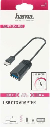 Hama USB OTG adapter (USB-C // USB-A) (USB 3) (0,15M) (5Gbps) (200312)