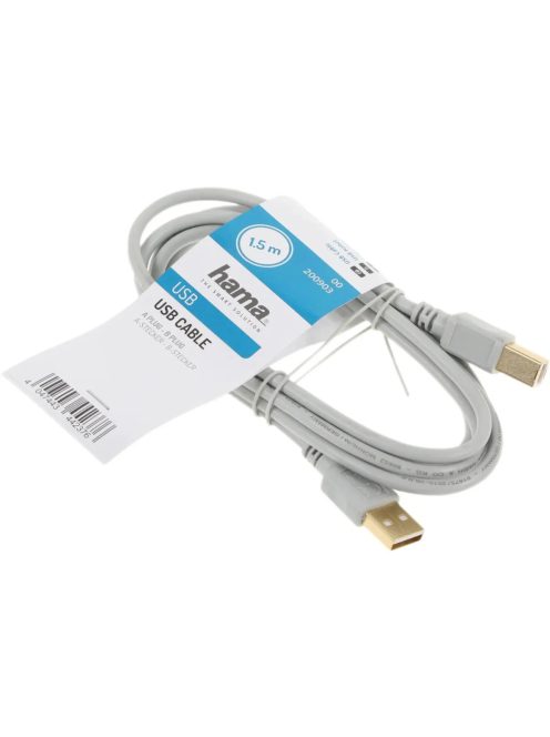 Hama USB kábel (USB-A // USB-B) (USB 2) (1,5M) (480Mbps) (200903)