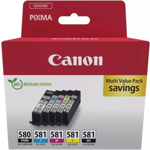 Canon PGI-580PGBK // CLI-581C/M/Y/BK (5in1) tintapatron (multipack) (2078C007)