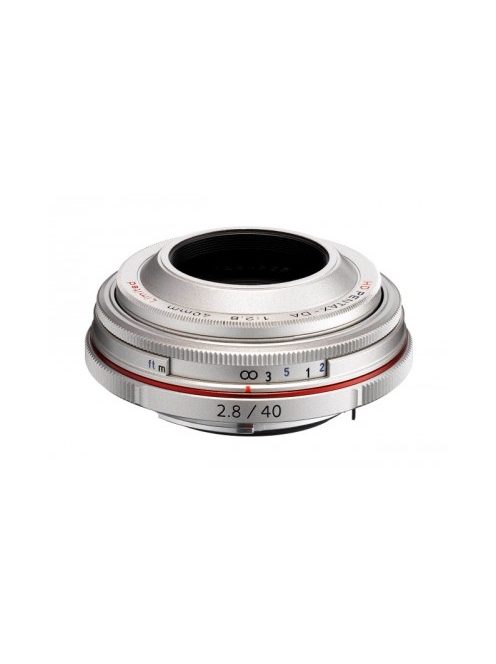 Pentax HD DA 40mm /2.8 Limited objektív - ezüst színű