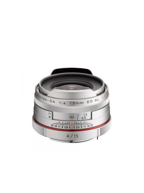 Pentax HD DA 15mm /4 ED AL Limited objektív - ezüst színű