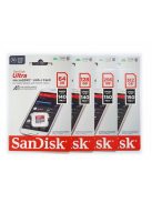 SanDisk Ultra® microSDXC™ 64GB memóriakártya + adapter (UHS-I) (140MB/s) (Class10) (A1) (215421)