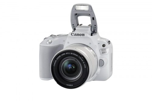 Canon EOS 200D 1+2 év garanciával** + EF-S 18-55/4-5.6 IS STM - fehér/ezüst színű