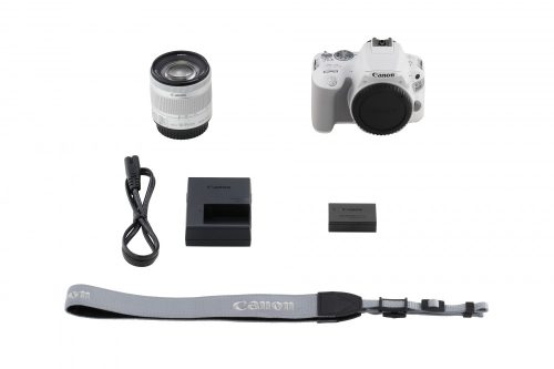 Canon EOS 200D 1+2 év garanciával** + EF-S 18-55/4-5.6 IS STM - fehér/ezüst színű