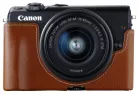 Canon EOS M100 Light Brown bőr tok (EH31-FJ)