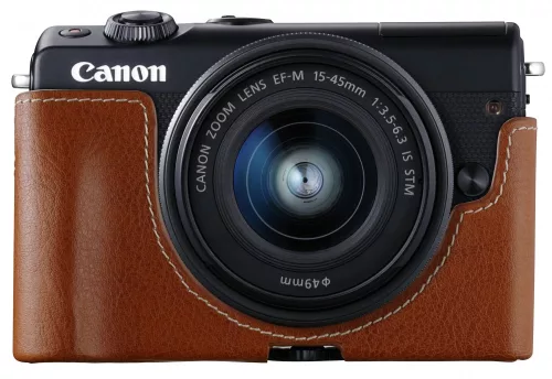Canon EOS M100 Light Brown bőr tok (EH31-FJ)