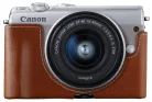 Canon EOS M100 Light Brown bőr tok (EH31-FJ)