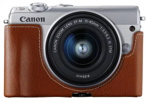 Canon EOS M100 Light Brown bőr tok (EH31-FJ)