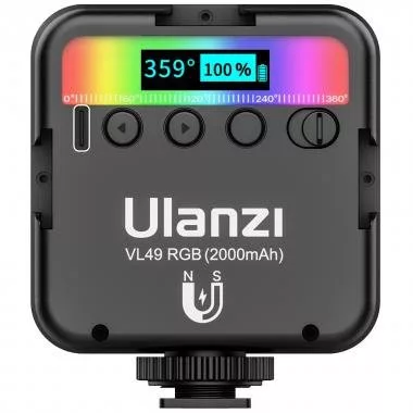 Ulanzi VL49 RGB LED lámpa beépített akkumulátorral