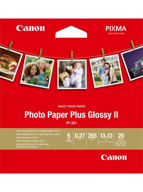 Canon PP-201 Photo Paper Plus Glossy II (13x13cm) (20 lap) (2311B060)
