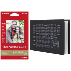   Canon PP-201 Photo Paper Plus Glossy II (10x15cm) (50 lap) + ALBUM (2311B069)