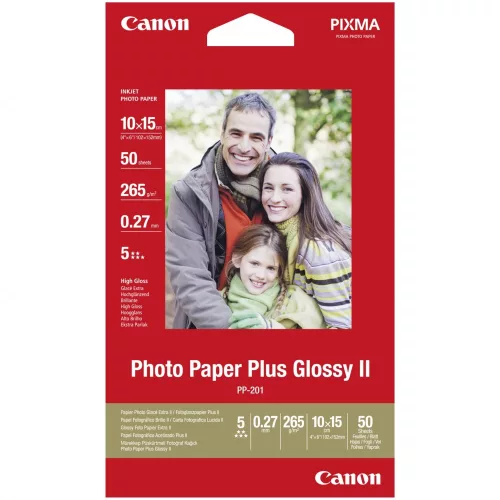 Canon PP-201 Photo Paper Plus Glossy II (10x15cm) (50 lap) + ALBUM (2311B069)