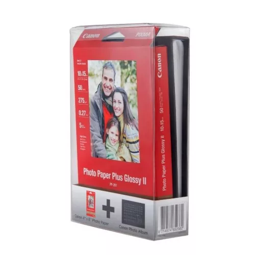 Canon PP-201 Photo Paper Plus Glossy II (10x15cm) (50 lap) + ALBUM (2311B069)