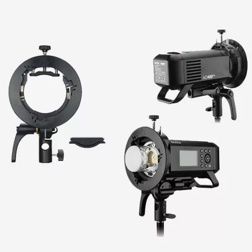 GODOX S2 Speedlite Bracket (S-Type) Bowens csatlakozással