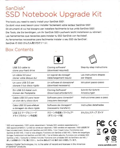 SanDisk SSD Notebook Upgrade Kit (SDSSD-UPG-G25)