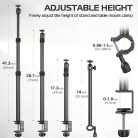 Ulanzi Vijim LS02 multifunkciós, asztalra rögzíthető + 1 karos állvány (2487)