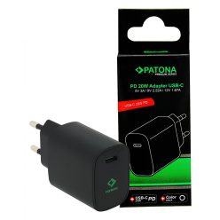 PATONA Premium PD20W USB-C töltő (PD3.0) (black) (2591)