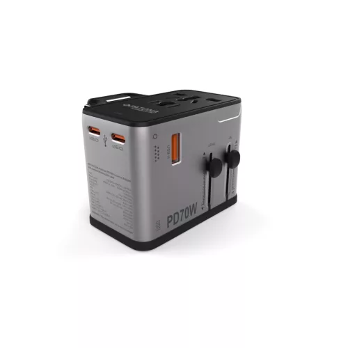 PATONA Platinum PD70W univerzális hálózati adapter mágneses töltővel 3x USB-C 1xUSB-A (EU, UK & US csatlakozóval)